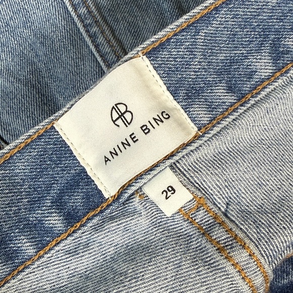 ANINE BING Heath Summer Blue Denim Short 29 - Picture 12 of 13